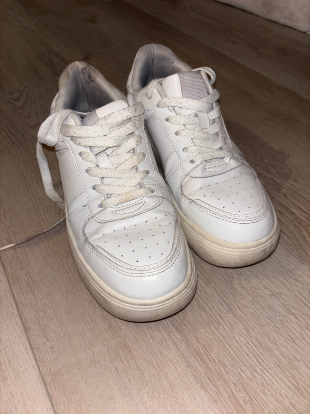 Classic White Low-Top Sneakers